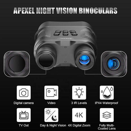 Apexel Digital Infrared Night Vision Binoculars Apexel Digital Infrared Night Vision Binoculars